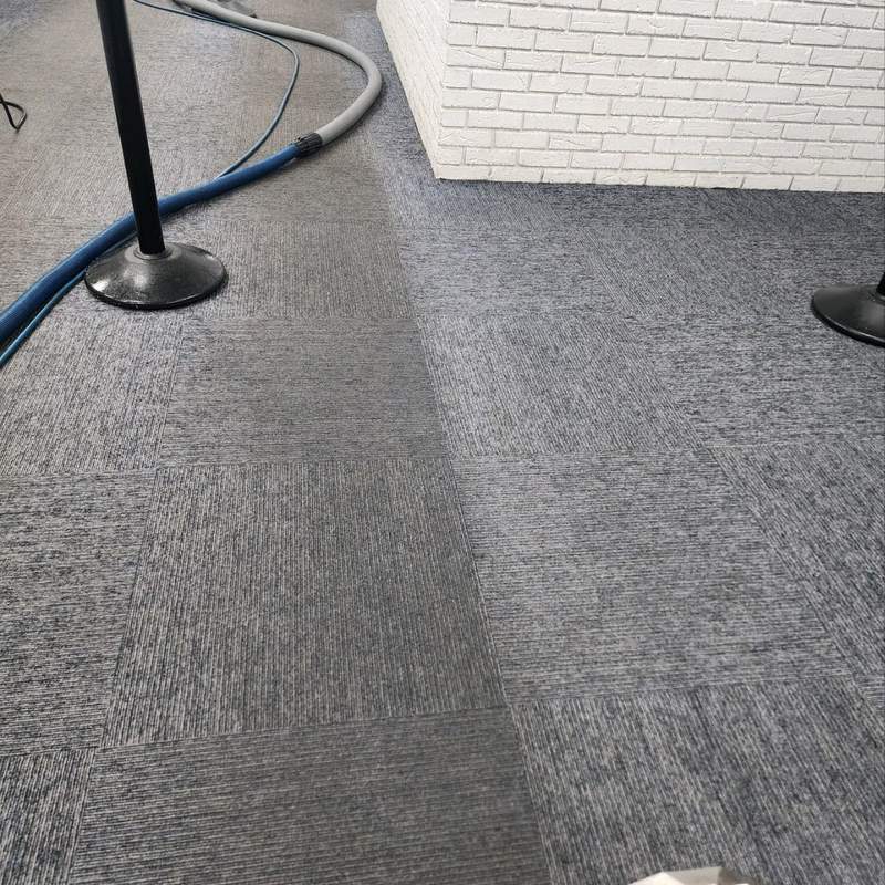 Before and after photo of carpet cleaning in Monroe, NC